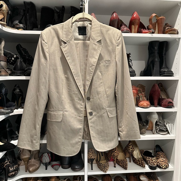 The Limited Jackets & Blazers - The Limited Light beige pant suit